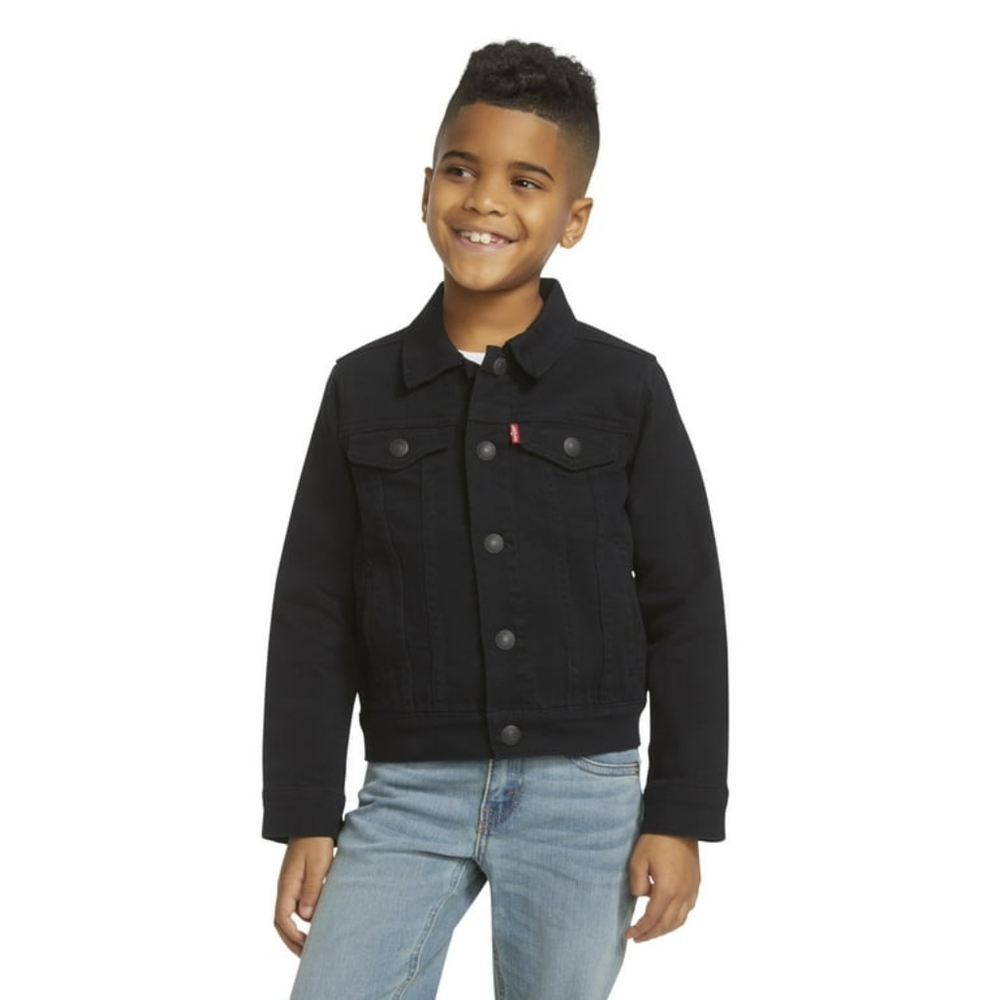 Vtg Levis Boys Corderoy Jacket Size 20 Color- Black